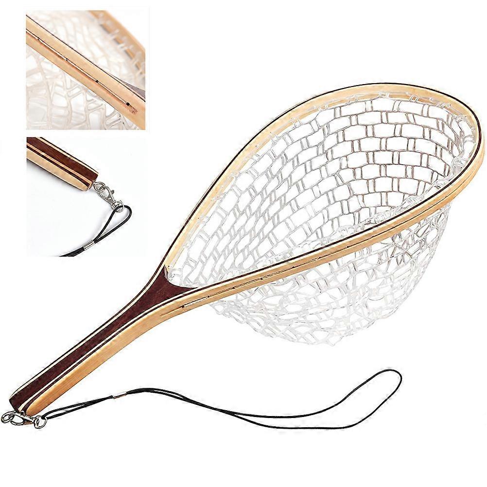 Fly Fishing Landing Net Trout Bass Nylon Mesh Catch and Release Fish Net