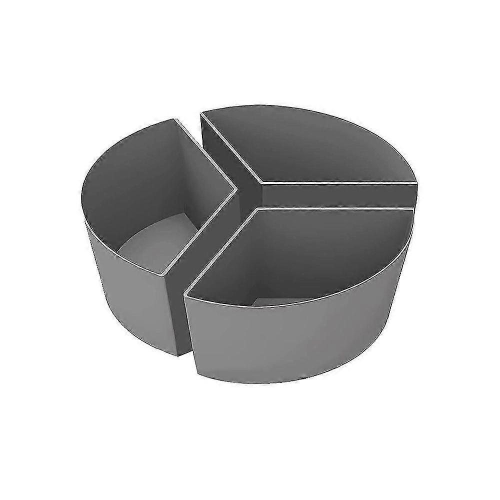 Slow Cooker Liners, 3-σε-1 Σιλικόνη Slow Cooker Divider Fit 6QT Οβάλ και Στρογγυλό Διαχωριστικό Κατσαρόλας (Γκρι) DS