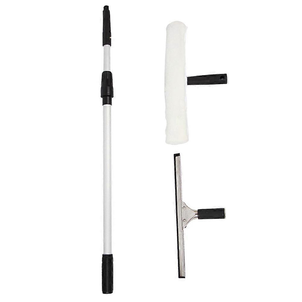 Telescopic Window Squeegee with Water Applicator – Extendable Handle Glass Cleaning Tool for Home Use, Easy Operation & Comfortable Grip