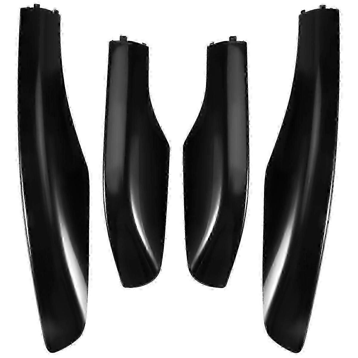 4PCS Black ABS Car Roof Luggage Rack Rail End Cover Shell Protector Fit for Fortuner 2004-2014 DS