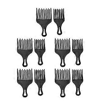10 pcs Penteado de Cabelo Dente Largo Ergonômico DIY Penteados de Plástico Picareta de Cabelo para Cabelo Longo e Grosso Encaracolado para Salão de Beleza StylingYMMR)