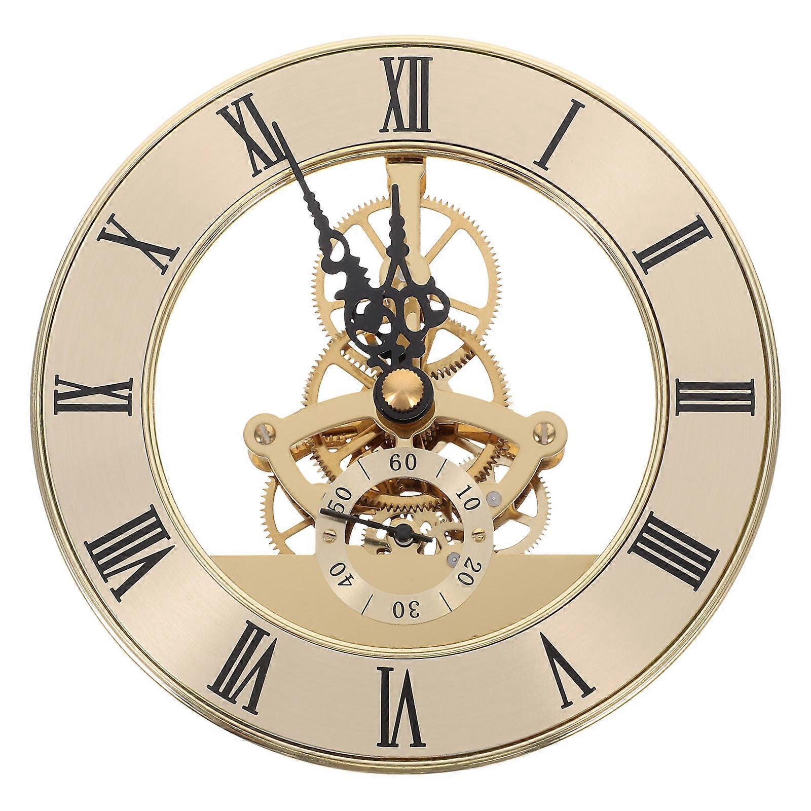 Clock Face Replacement Clock Parts Accurate Timekeeping Golden 1Pcs