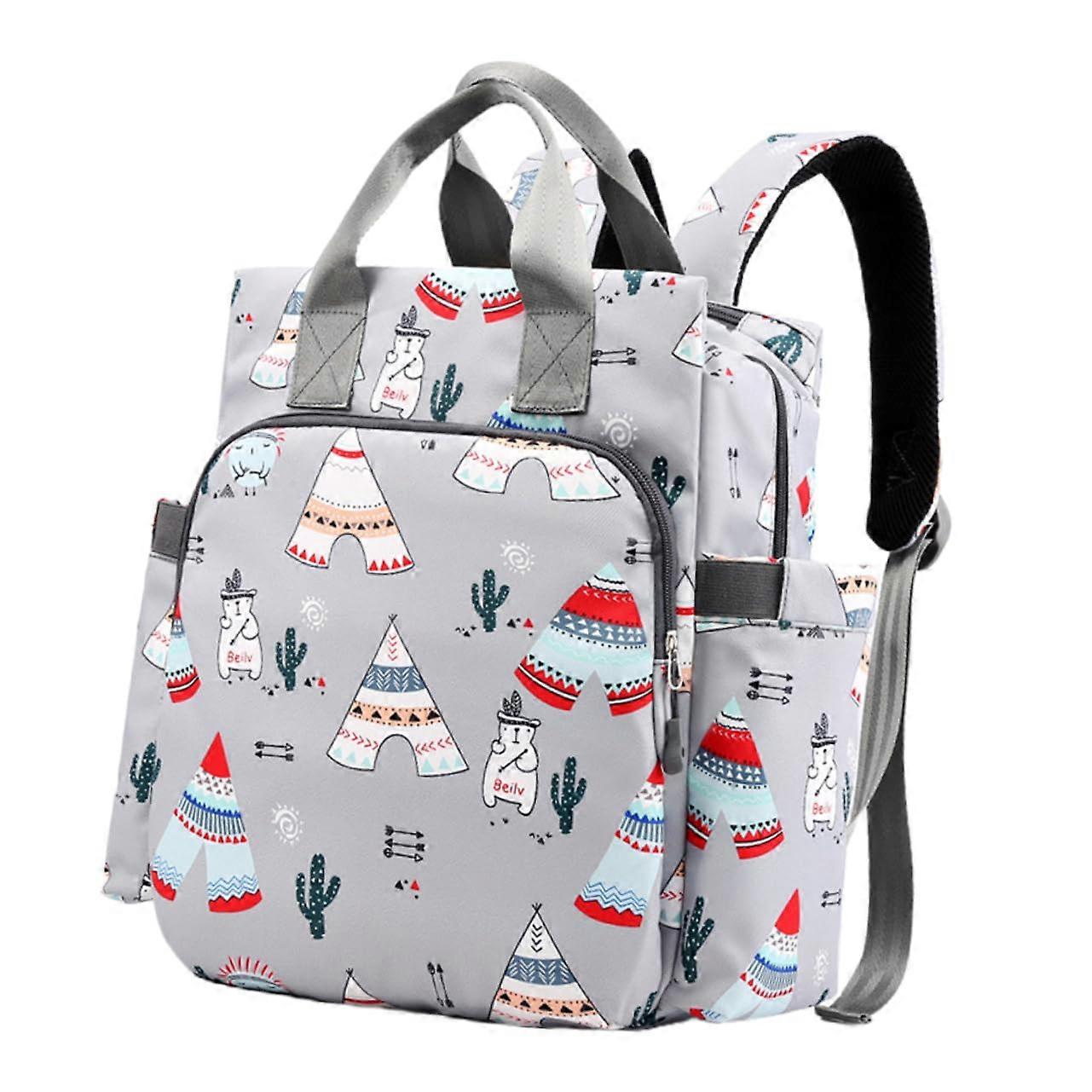 Hospital Bag Essential for Mums Large Capacity Dark Gray Baby Storage Backpack Handbag Briefcase for Newborns
