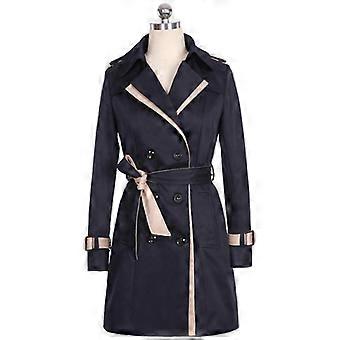 Women's Casual Trench Coat Autumn And Winter Fashion Wind-proof Coat For Women Formal Daily Party Ball -A