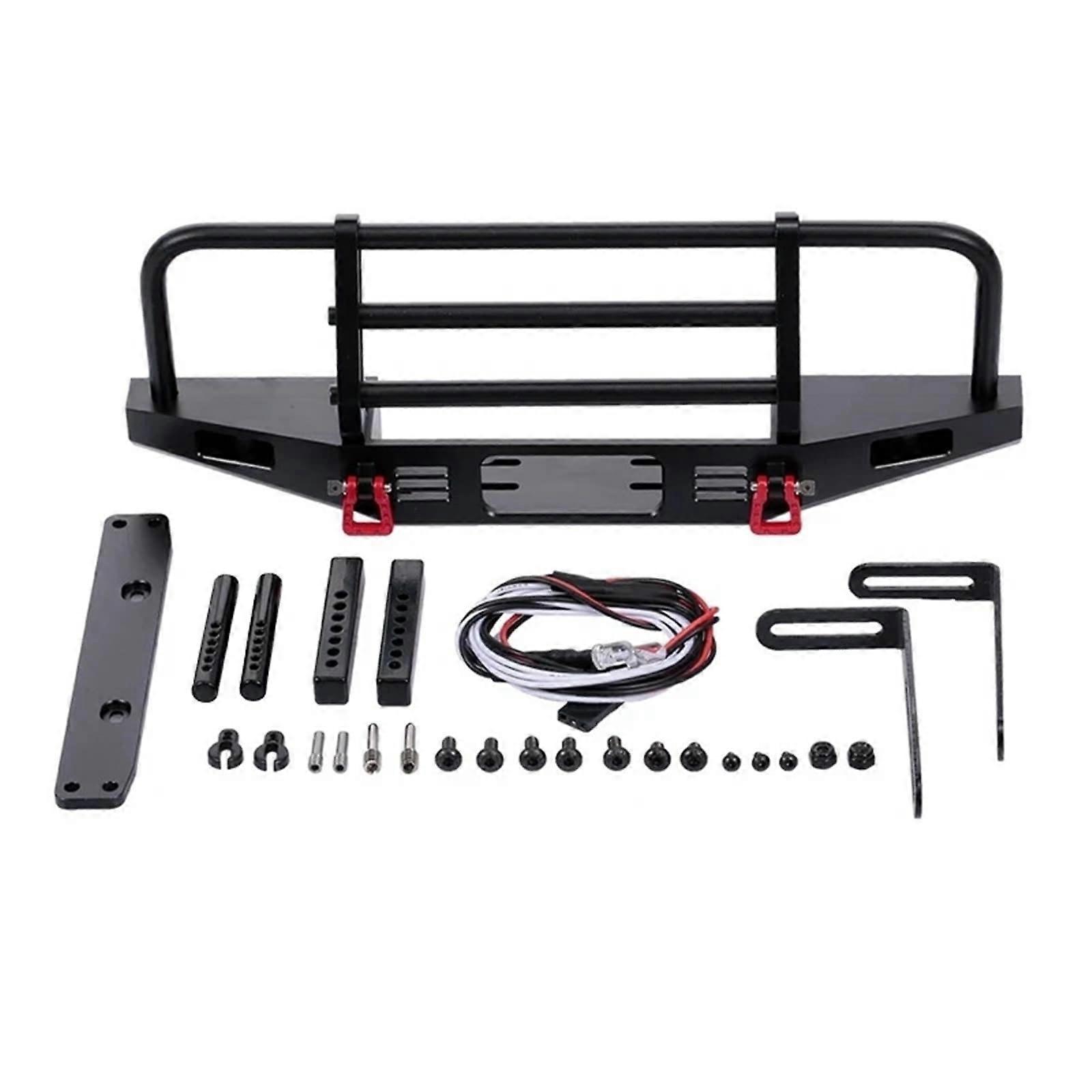 1/10 Metal Front Bumper for TRX4 SCX10 Crawler, Durable RC Car Accessory, Upgrade Part for Remote Control Models