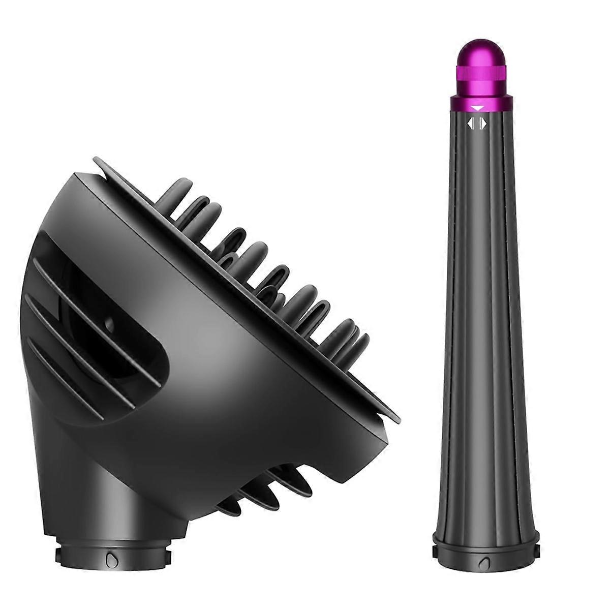 Wave Curl Diffuser Conical Long Barrels Attachment for to Enhance Curl Definition and Control Hairs