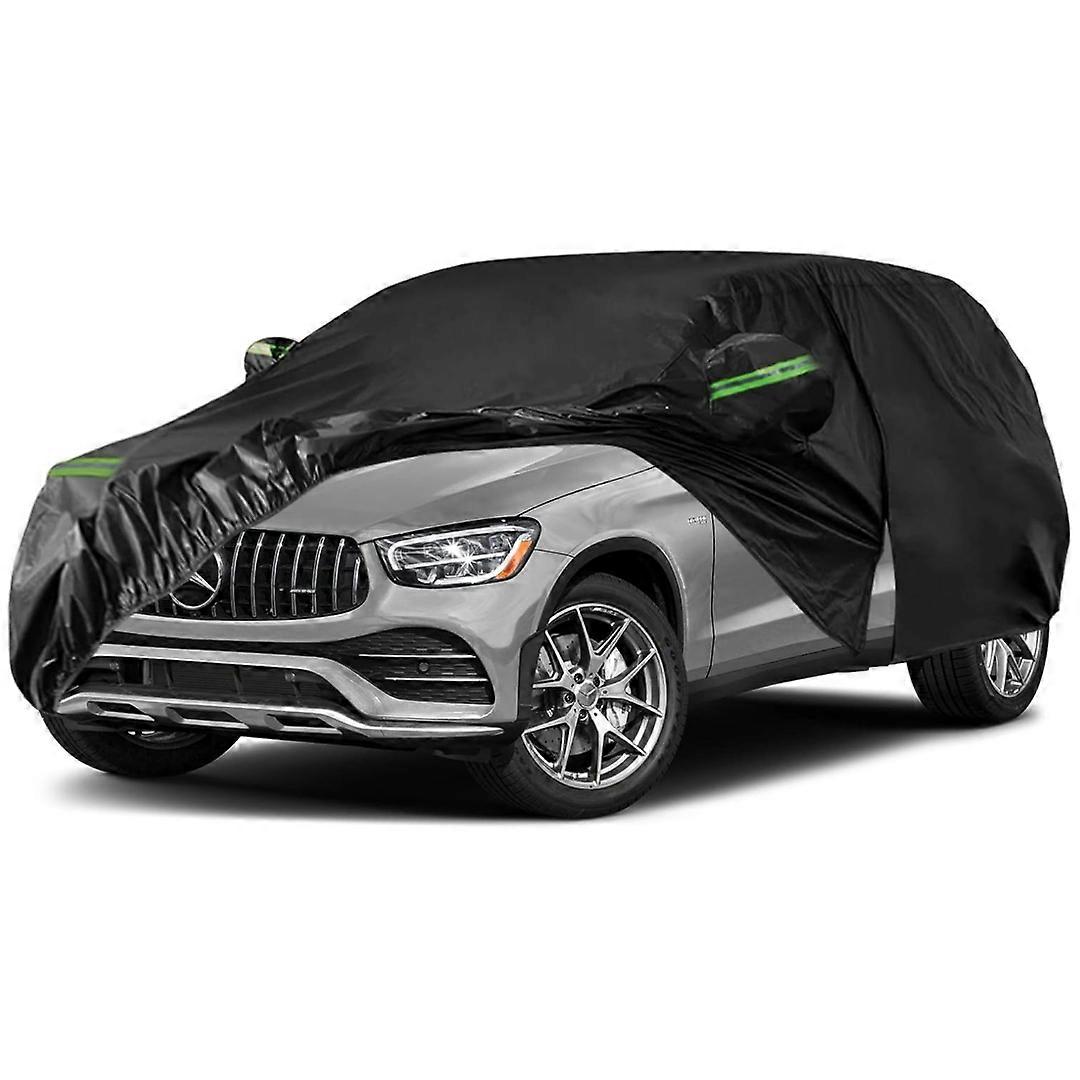 ينطبق على أغطية السيارات المقاومة للماء لعام 2016-2025 مرسيدس بنز GLC 300 350e مع باب بسحاب وأشرطة مقاومة للرياح للحماية من غبار الثلج والأمطار