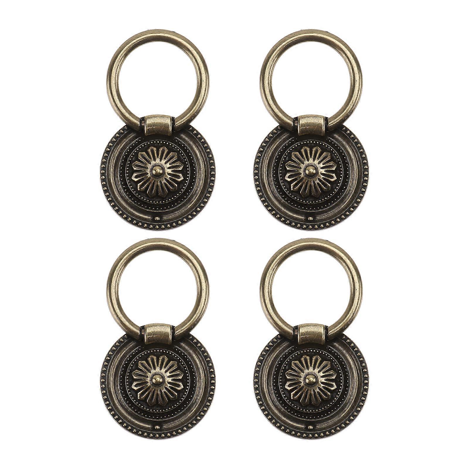 Antique Bronze Cabinet Pull Handles Set of 4 – Stylish & Durable Drawer Knobs for Kitchen, Bedroom & Home Furniture Decor – Easy to Install