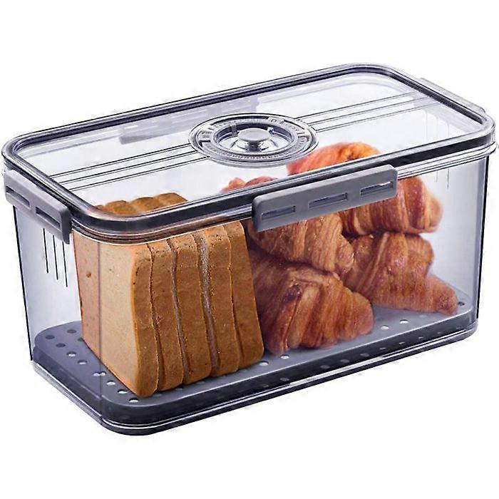 Airtight Bread Box for Kitchen Counter, Bread Storage Container with Lid, Bread Storage Container with