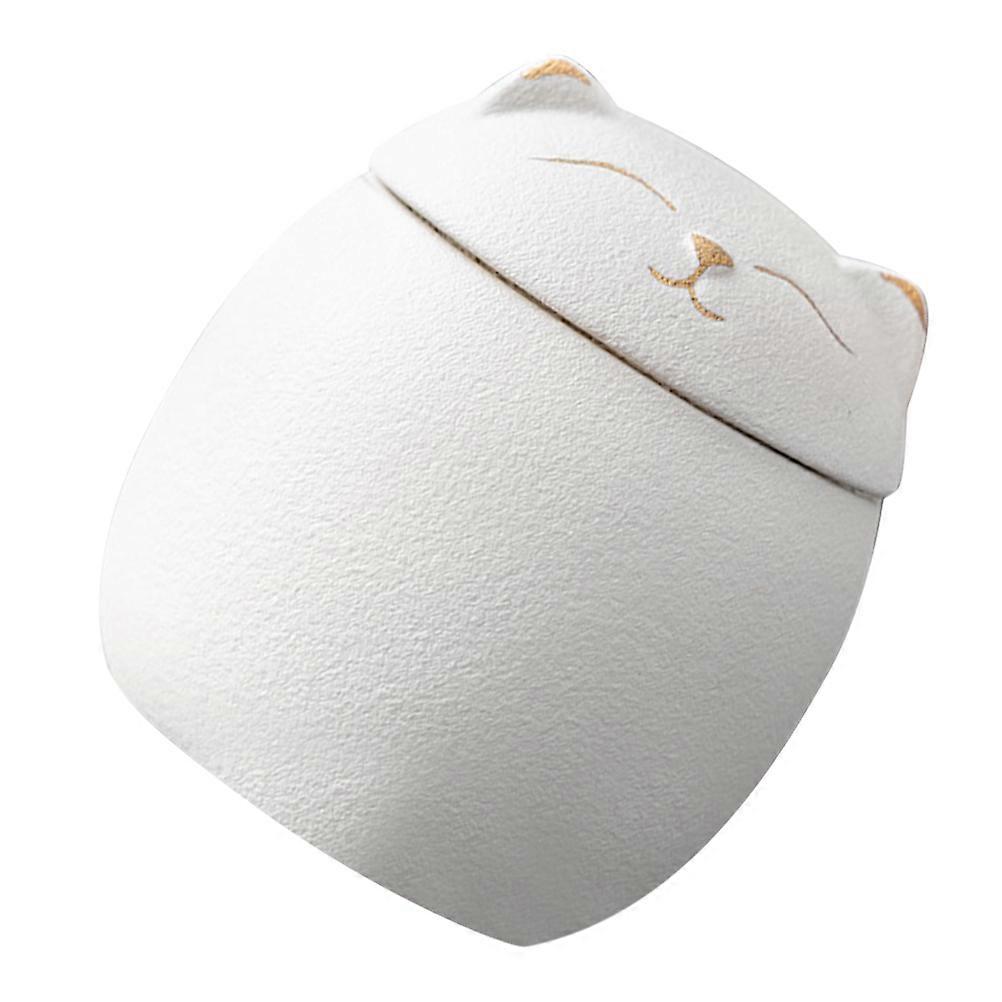 Ceramic Storage Jar Simple Design Sealed Storage For Family 8.00X7.50X7.50CM 1Pcs