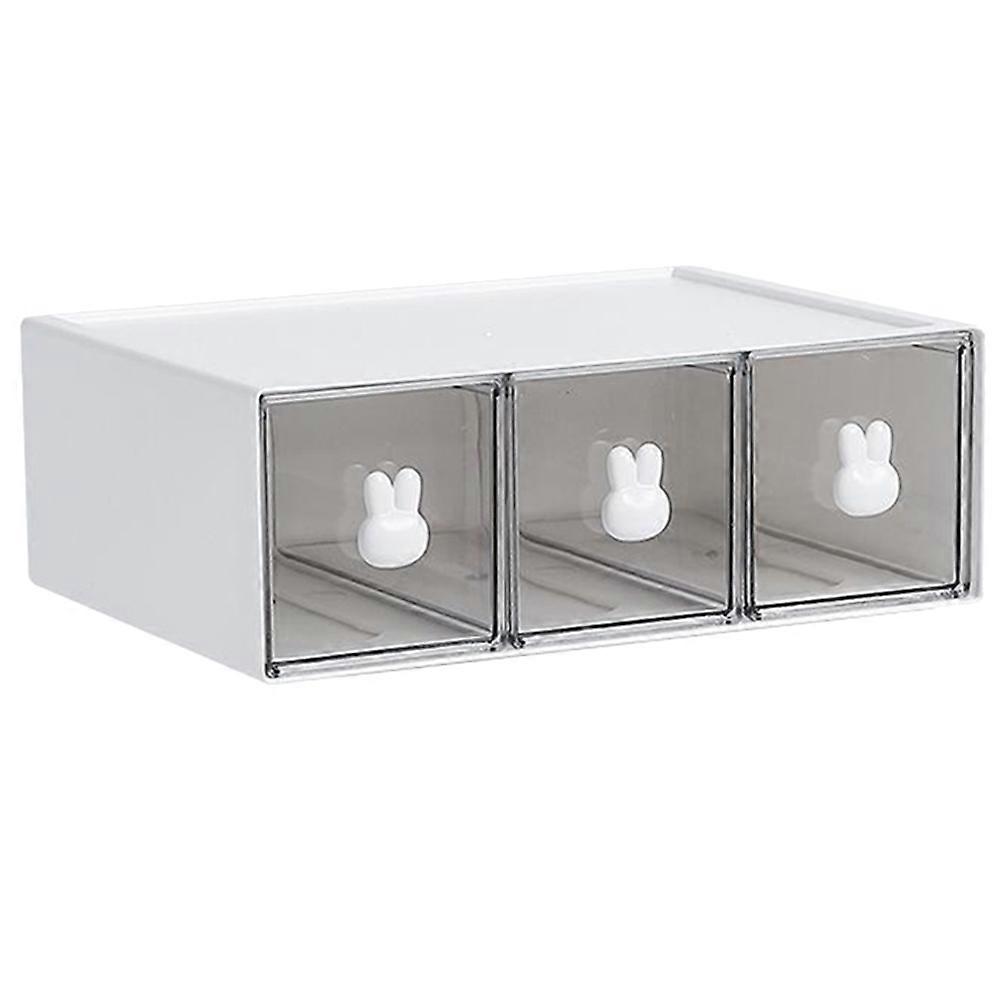 Desk Organizer With Drawer For Sundries Students Office Workers Efficient And Useful Simple Style 9.1×6.7×3.1In 1Pcs