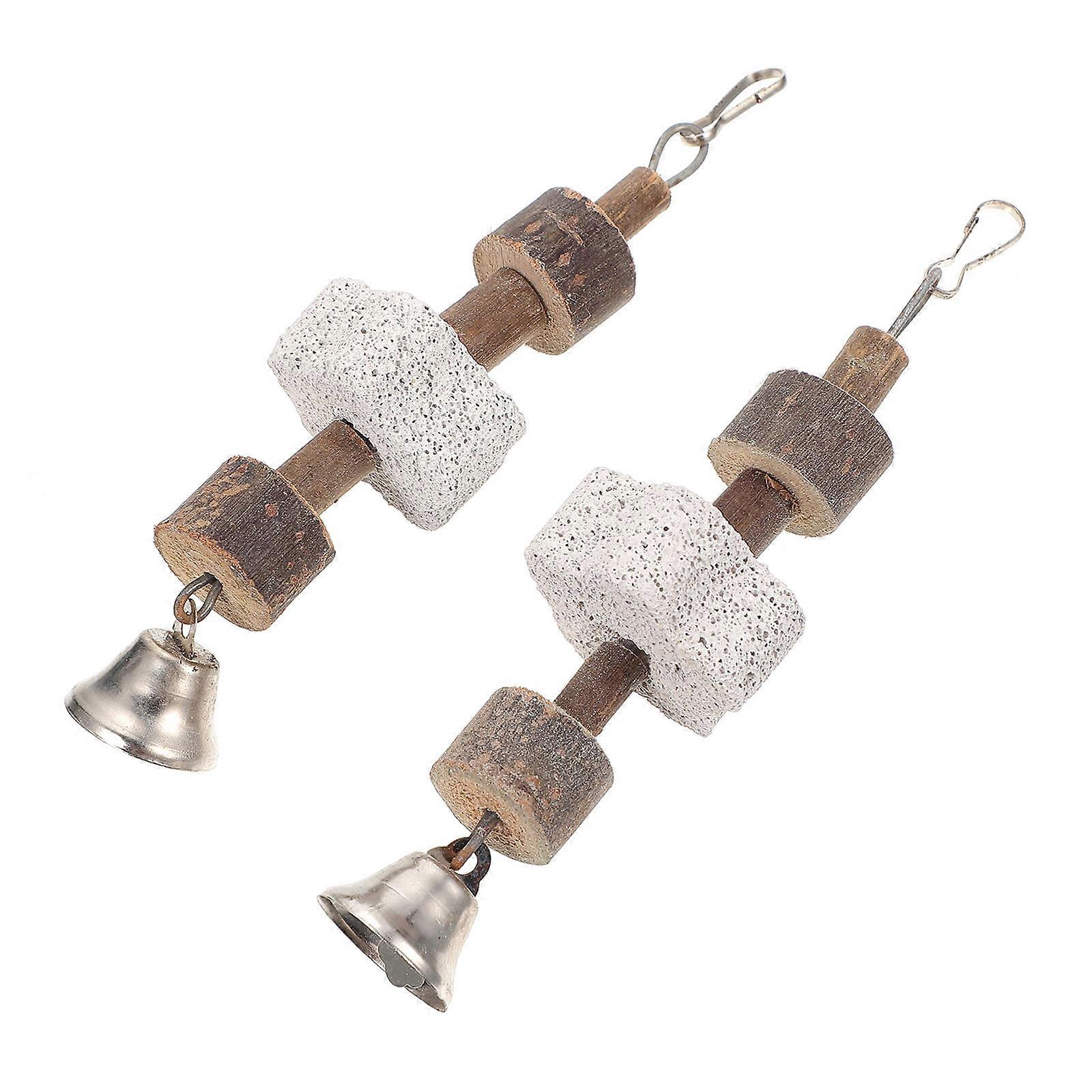 Small Pet Toy Made of Composite Material Stone and Metal for Teeth 2Pcs
