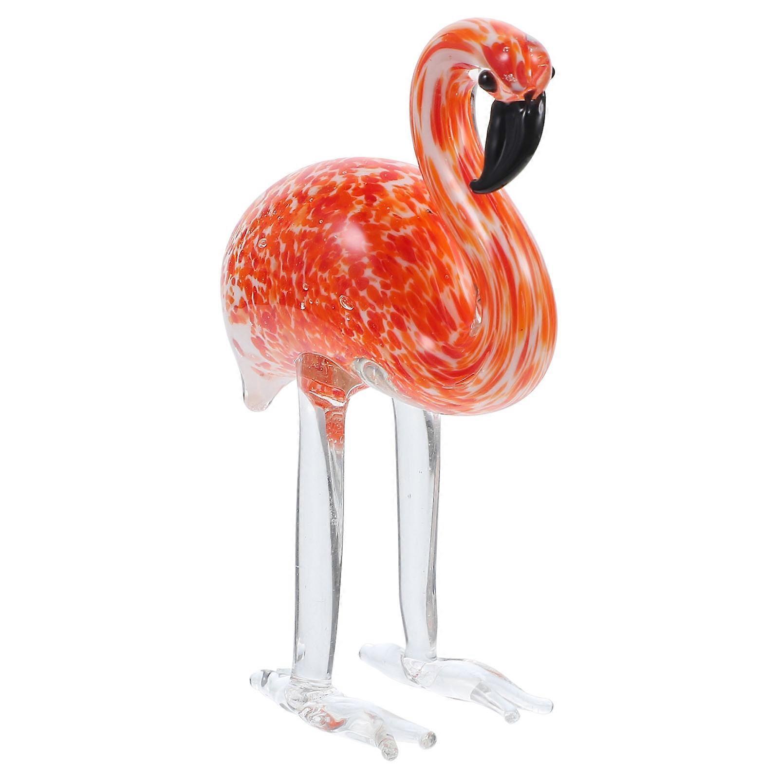 Small Flamingo Decor Table Top Centerpieces Red 6x2.5x9cm Photography Props 1Pcs