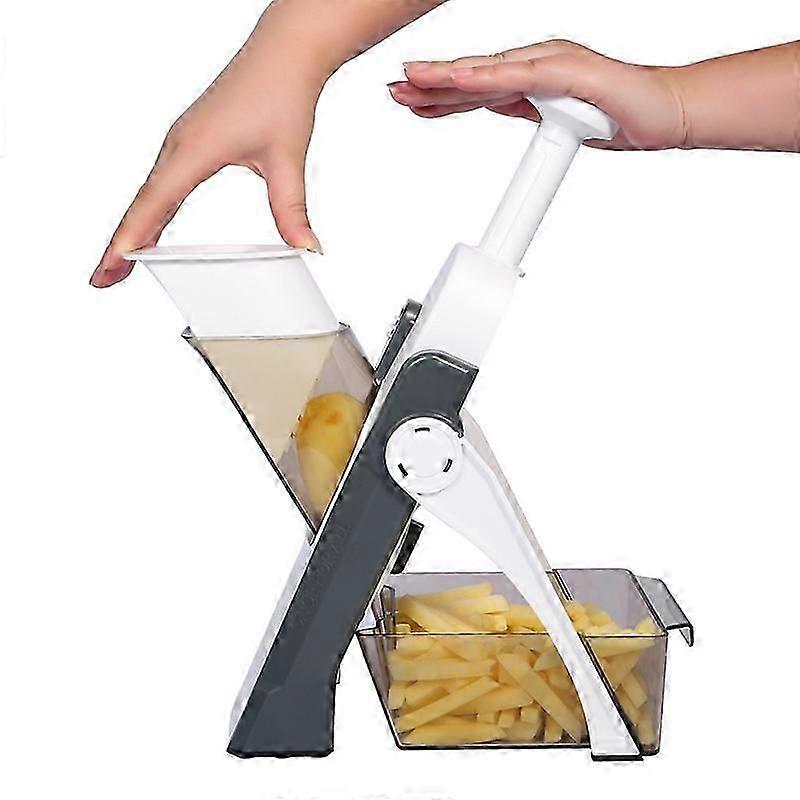 Adjustable multi-function vegetable cutter kitchen household fruit and vegetable three-in-one grater