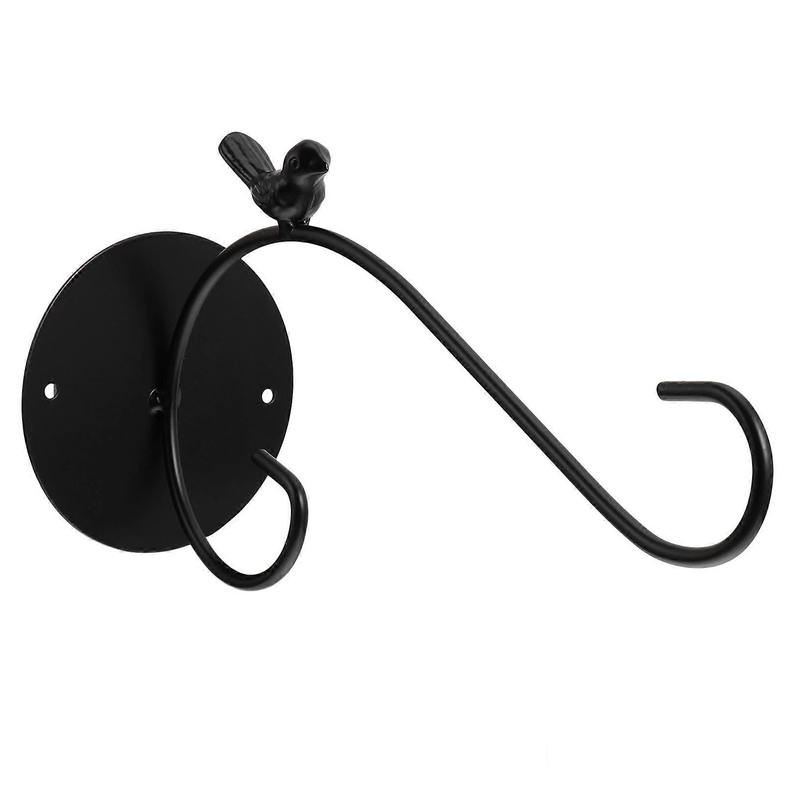 Retro Garden Hook Wall Planter Hooks Hanger Elegant Stylish Use Black Color 1Pack