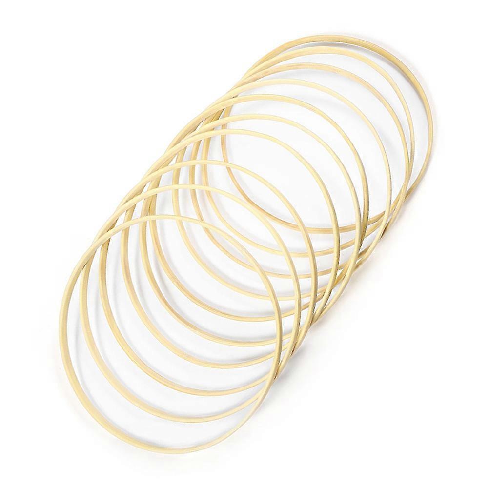 Dream Catcher Ring for DIY Crafts Made of Synthetic Material Beige Color Portable and Fun to Use 17cm