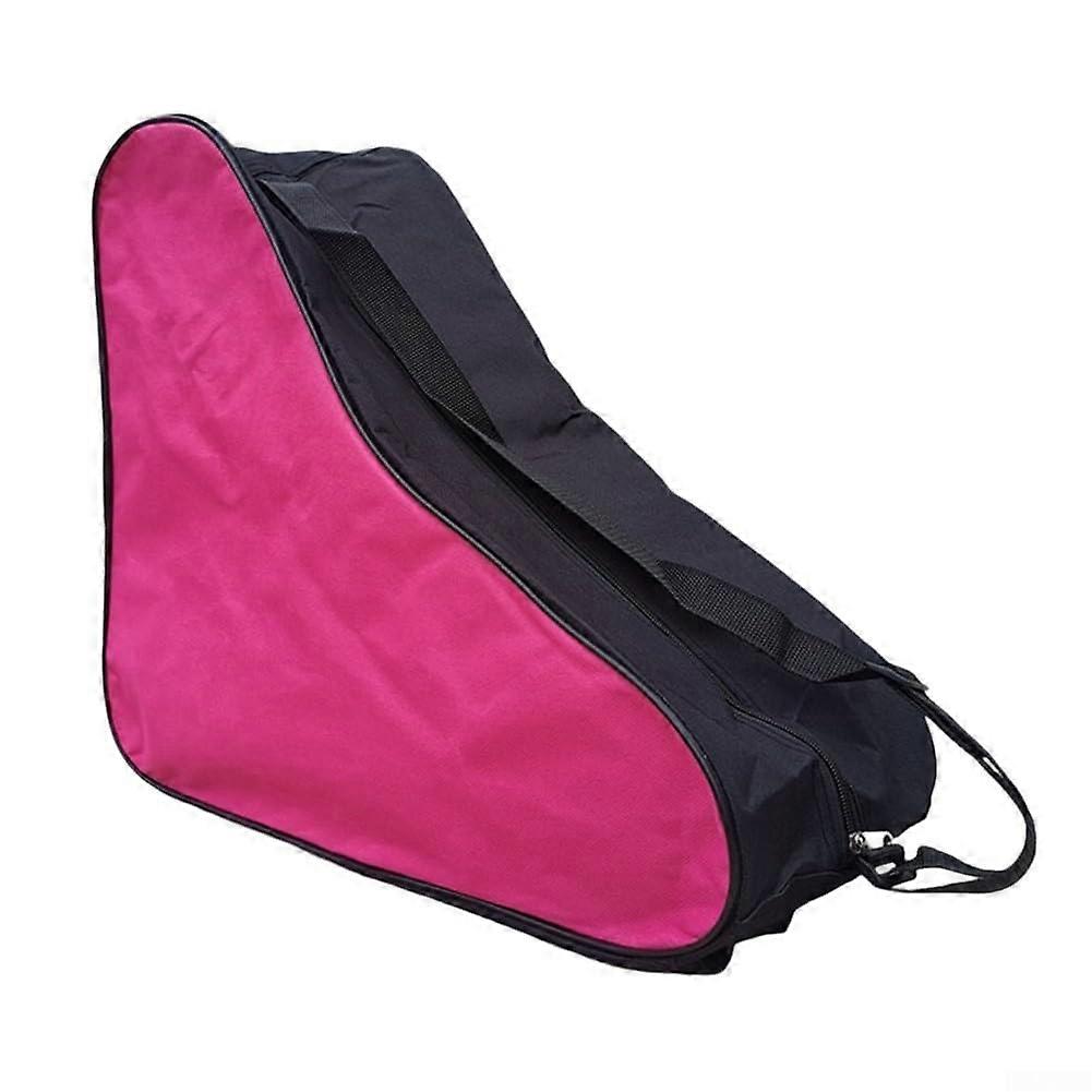 Functional Roller Skate Carry Bag with Easy Storage and Material Black Pink