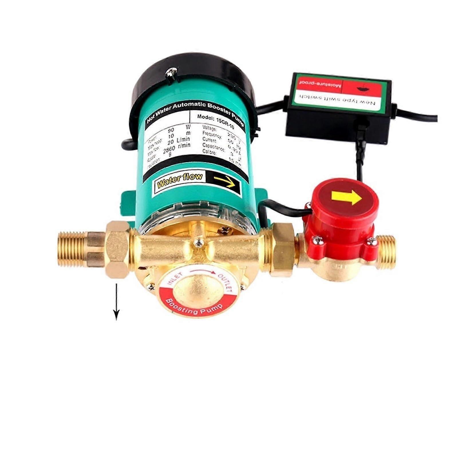 Hot Water Booster Pump, Silent Tap Water Pipe with Automatic Flow Switch (20GR151 Inch)