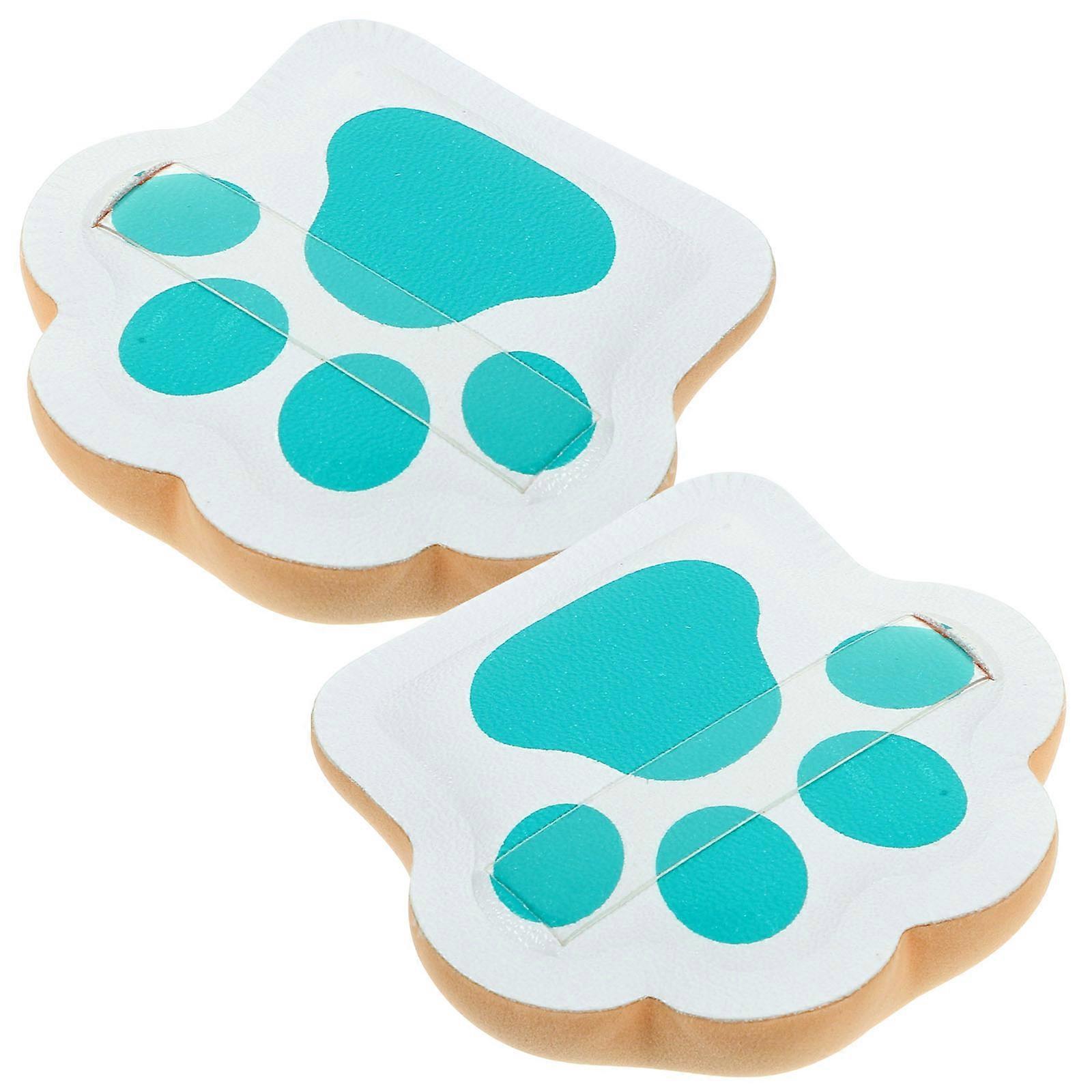 Cat Claw Makeup Powder Puff Tool For Women Compact Size Assorted Color Even Powder Distribution 2Pcs