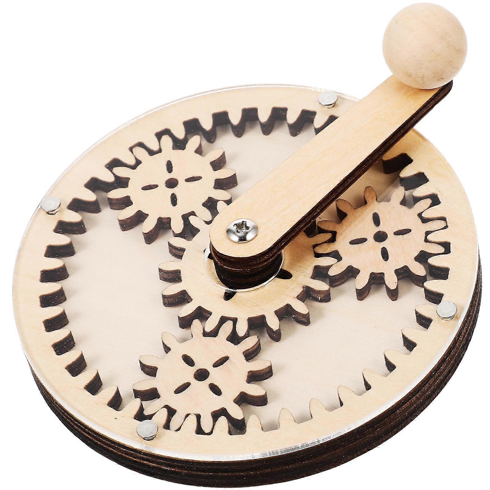 Unfinished Busy Board Accessory DIY Gear Timer Educational Hands On Learning Activity Toy for Safe Parent Child Interaction