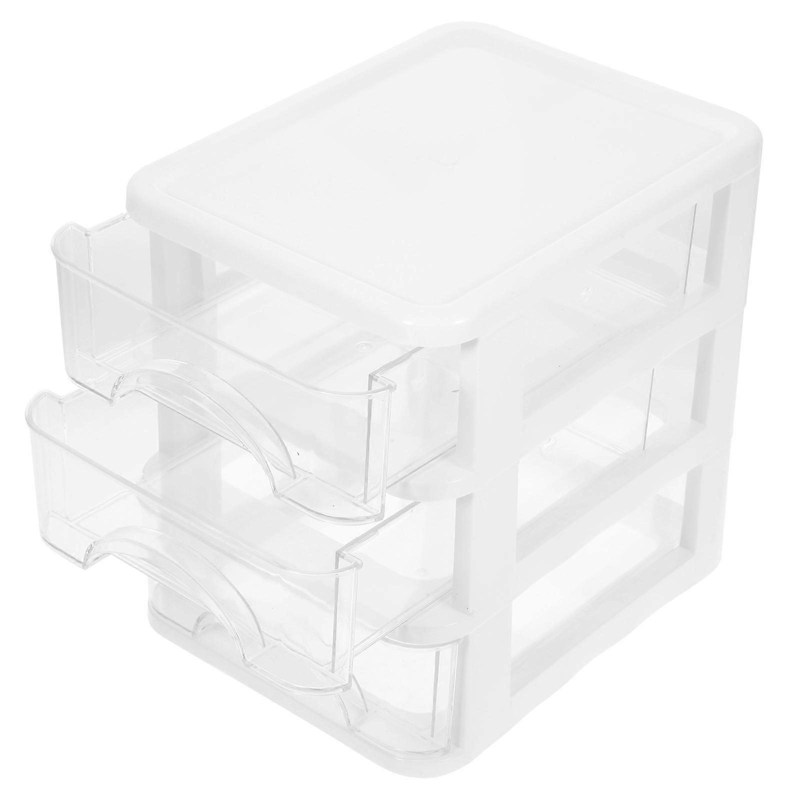 Storage Unit With Drawers Desk Organizer Box Multi-Function Organization Office Use 18.30X14.20X17.00Cm 1Set