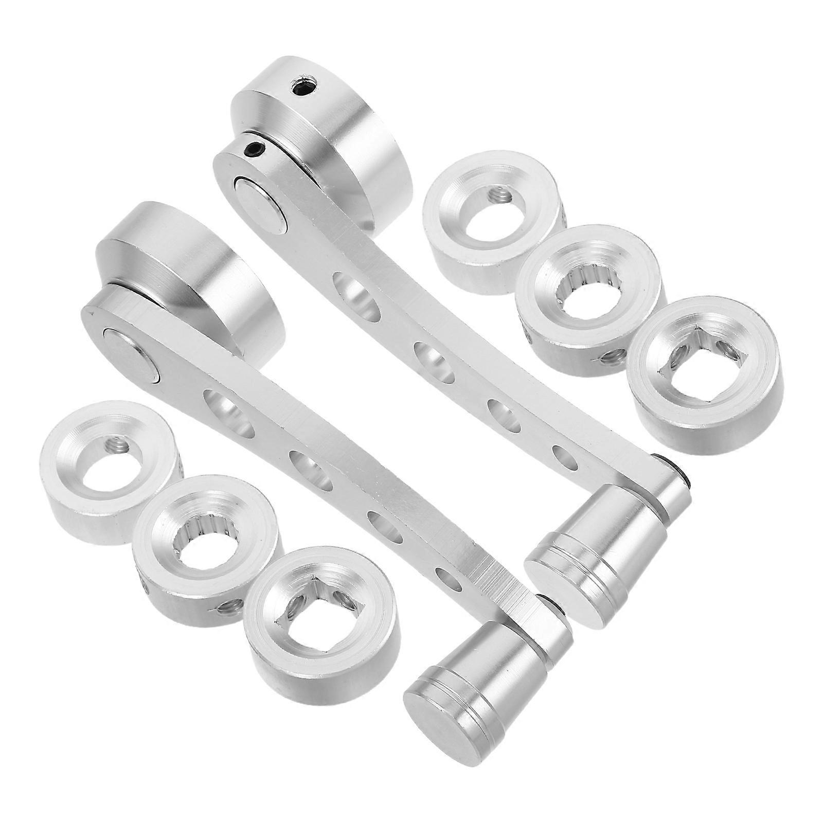 Universal Manual Car Window Crank Handle Made of Aluminum Alloy Black Color Durable Smooth Operation Fits Most Vehicles 1 Pair