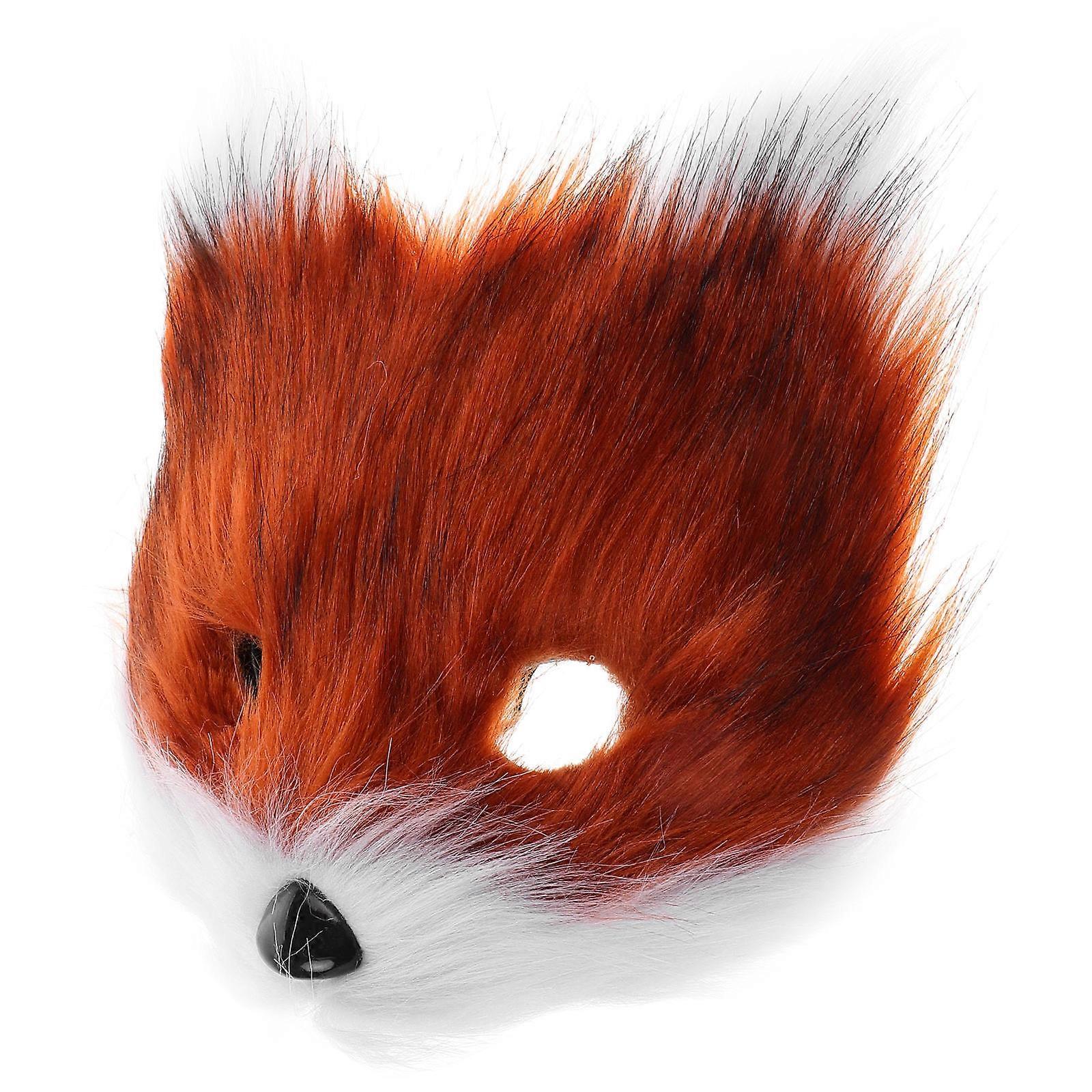 Furry Half Face Fox Mask for Cosplay & Halloween – Unique Animal Design, Comfortable Fit, Great for Masquerades – Multiple Styles Available
