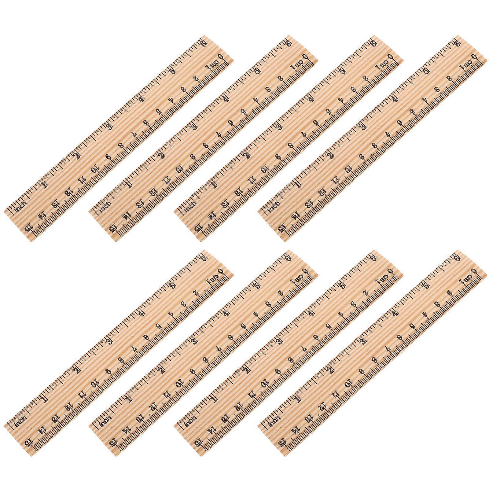 Plastic Straight Ruler for Measuring 15cm Multi Color Suitable for School and Home Use