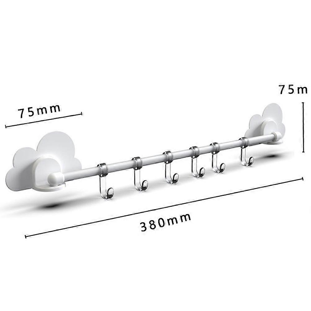 White Adhesive Wall Hook with for Home Decoration Easy to Install and Remove