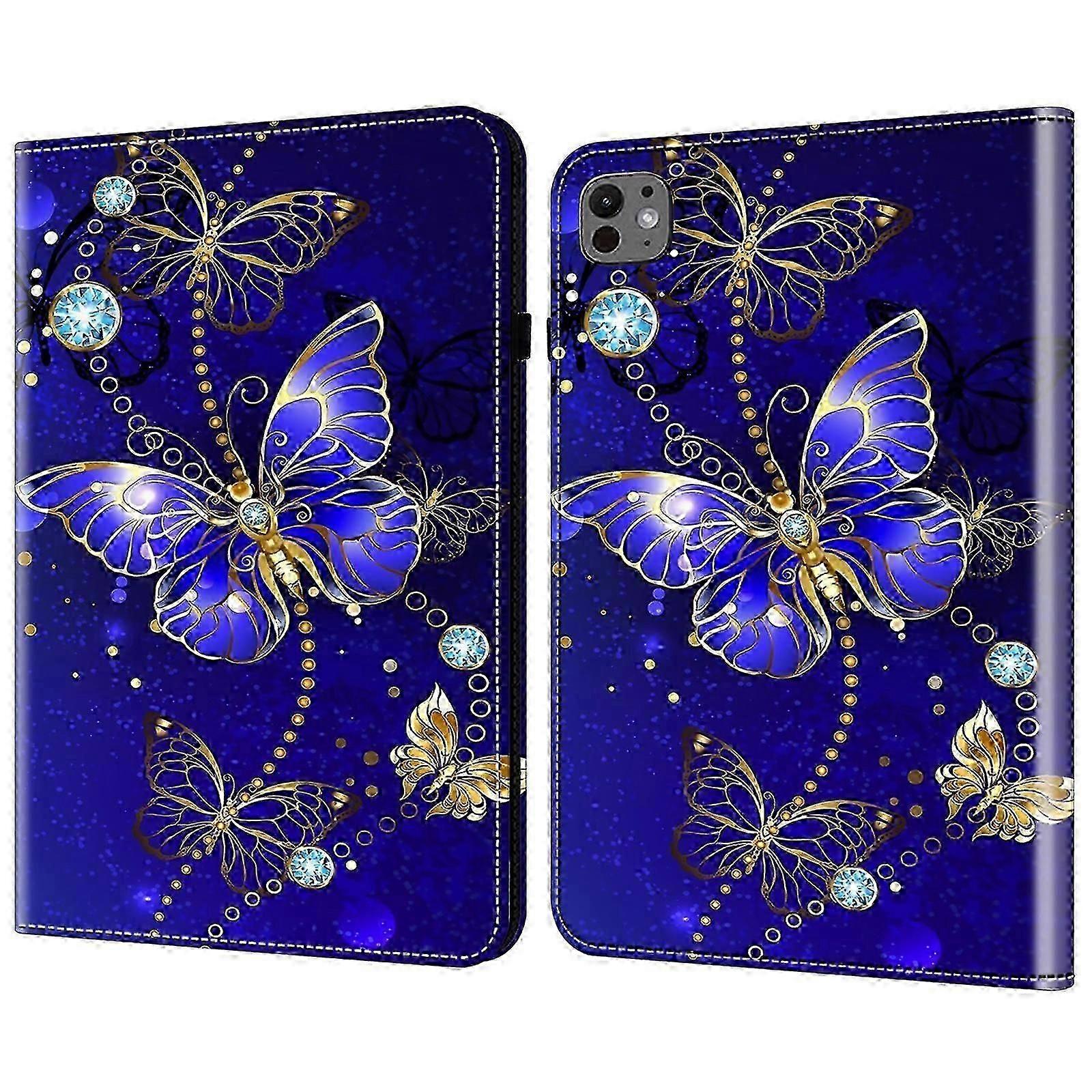 For iPad Pro 13 (2024) Case PU Leather Pattern Printing Tablet Cover with Stand Function-HHY