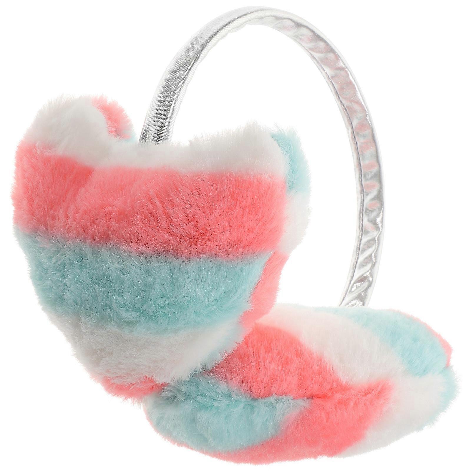 Heart Shaped Plush Earmuffs for Winter – Cozy, Windproof Ear Warmers for Adults – Comfortable Design for Outdoor Cold Weather Activities