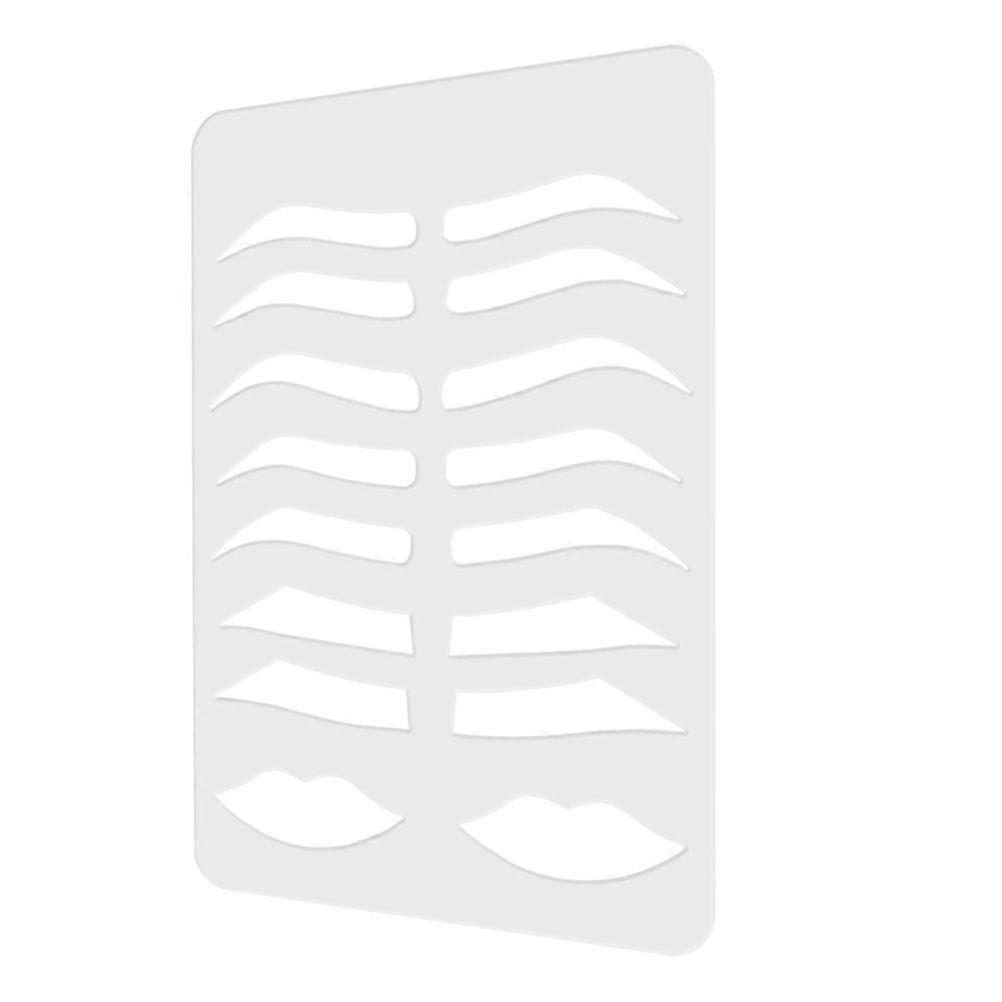 Acrylic Eyebrow Templates For Women Stenciling Tool For Experienced Artists 21.5x14.7cm Practical 1Pack