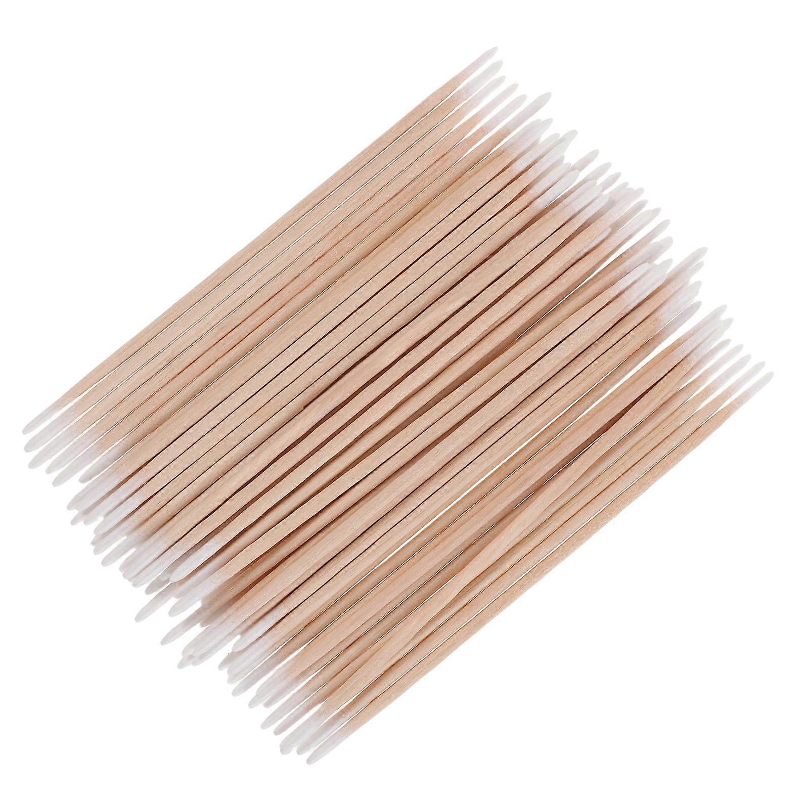 Dual Ended Precision Cotton Swabs with Wooden Sticks – 1200pcs for Makeup Application, Nail Polish Cleanup – Beauty Salons & Home DIY Use
