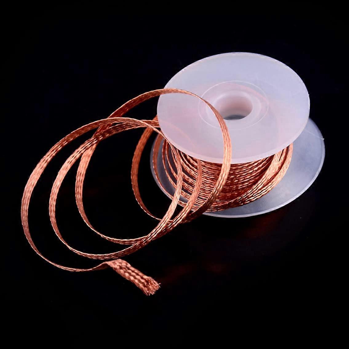 1.5 m Soldering Wick 2.0 mm Braid for Efficient Solder Removal, Multipurpose Welding Wire for Electrical Repairs