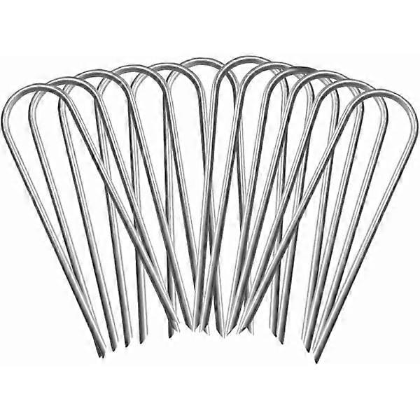 Galvanized steel trampoline stakes
