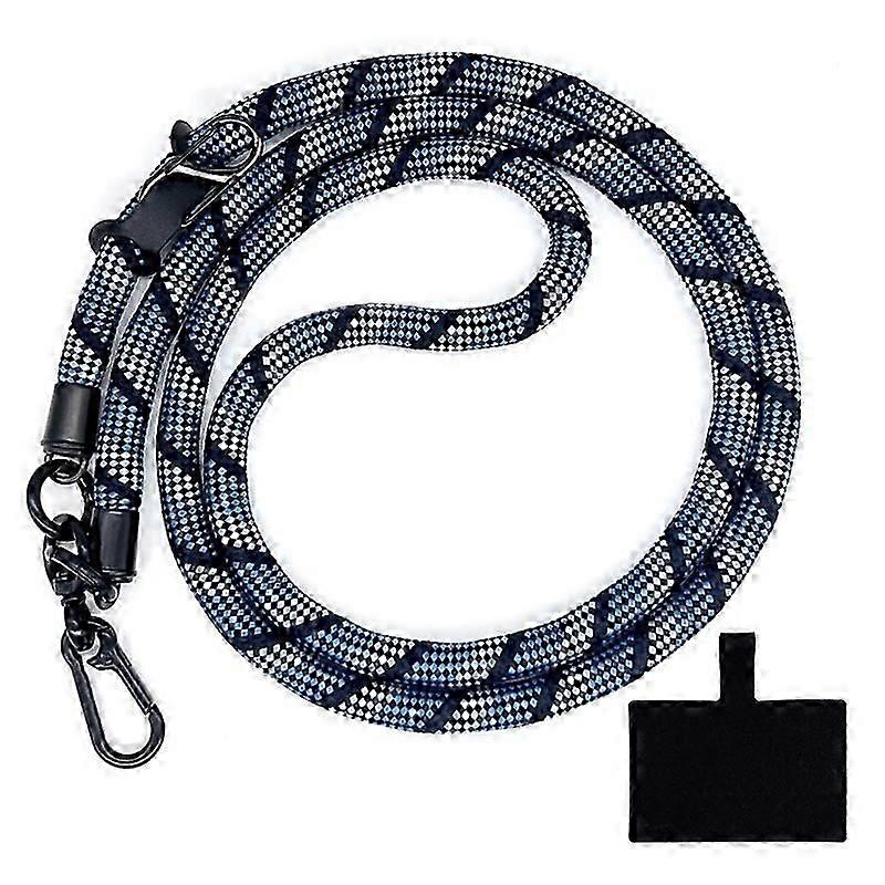 Type M 10mm Crossbody Phone Lanyard Polyester Anti-Lost Neck Hanging Strap with Tether Tab