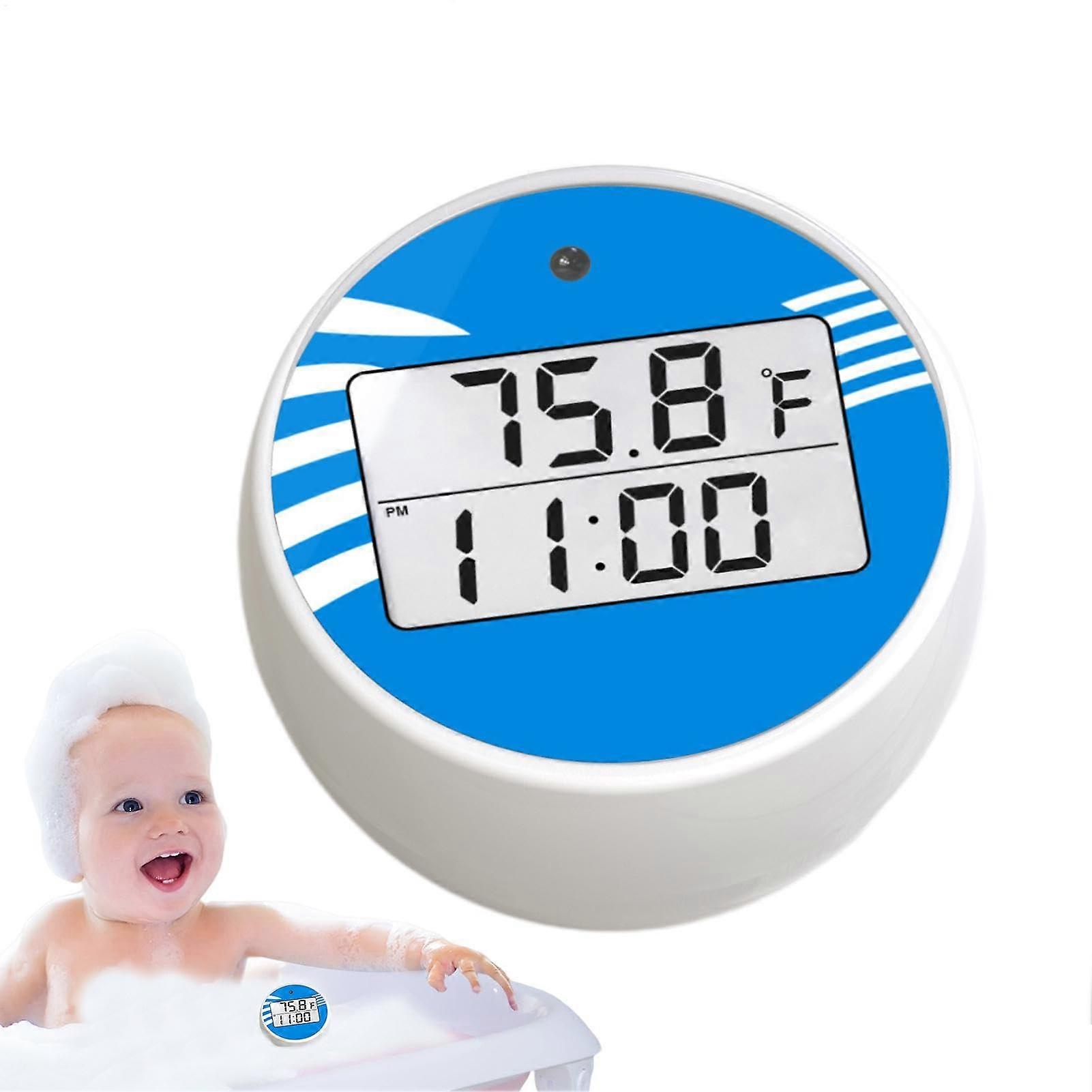 Water temperature display for ice baths – portable floating temperature monitor, blue pool display