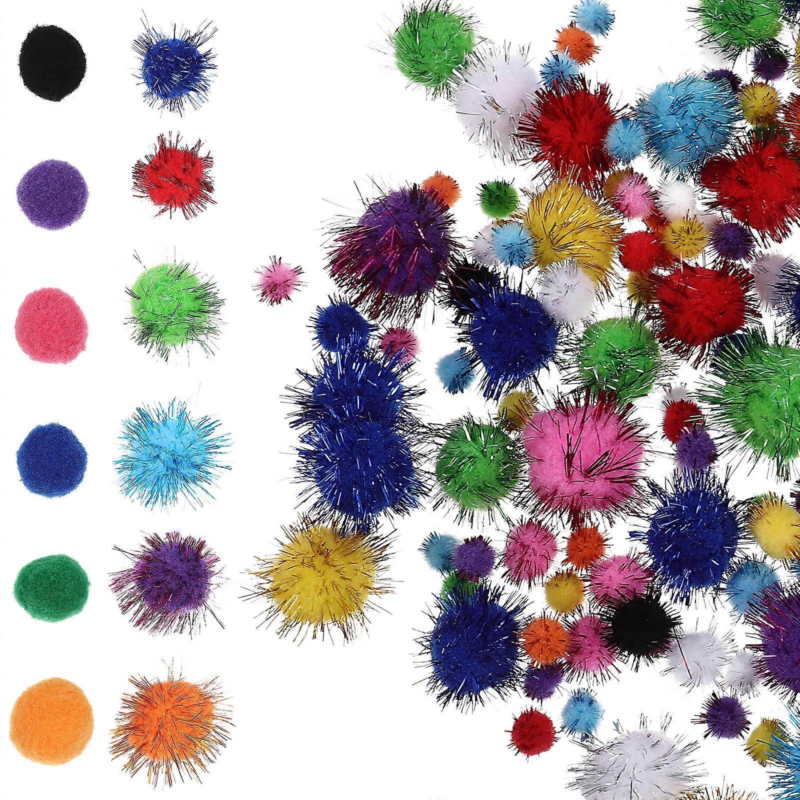 800pcs Colorful Pom Poms For Crafts Mixed Fuzzy Balls For Diy Projects For Art Home Decor And Creative