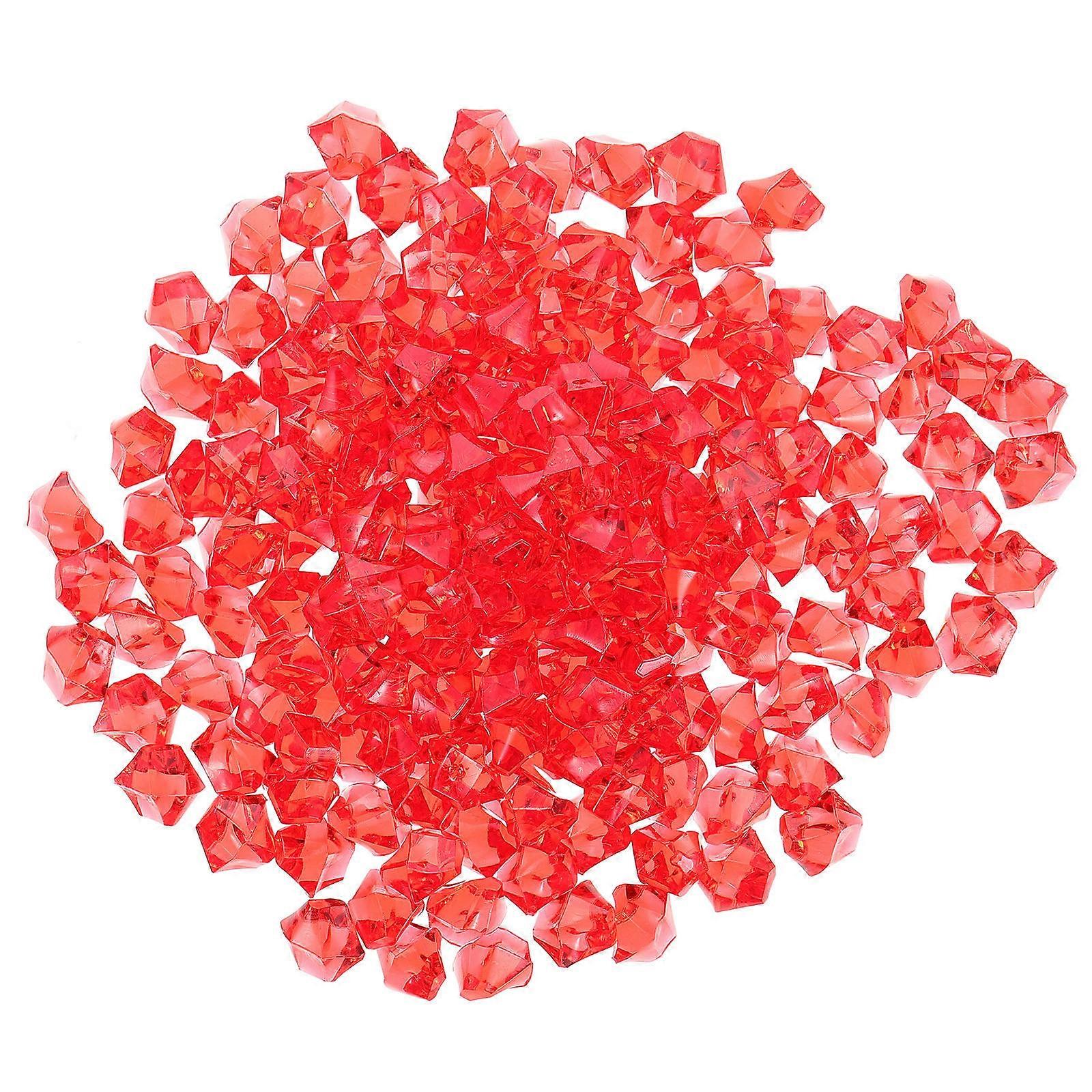 500pcs Fake Ice Cubes for Photo Props Simulating Crushed Ice Rocks