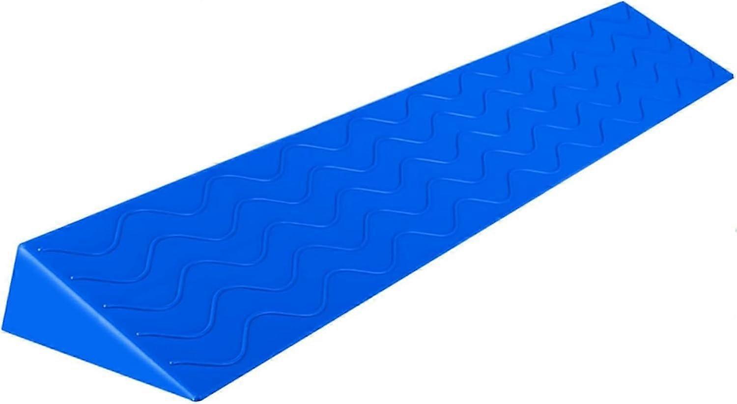 Threshold Ramps 1-10 cm Pitch, Non-Slip 100x10x3 cm Blue M Model, Door Threshold Ramps Wheelchairs, Bicycles Robots