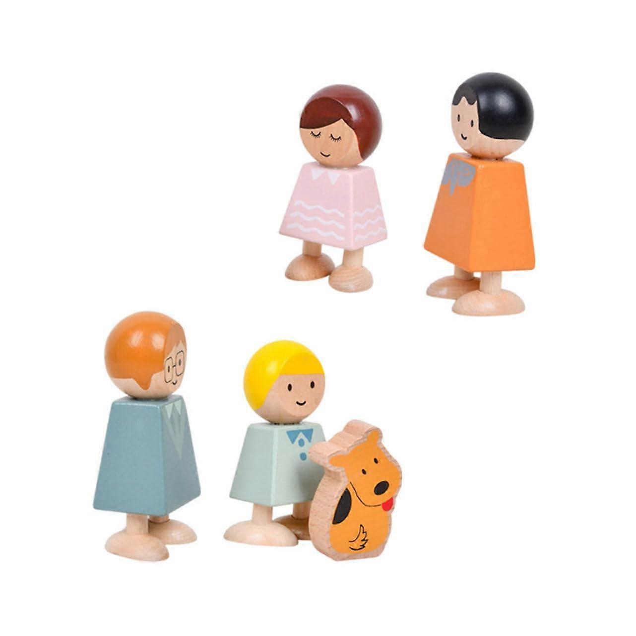 Wooden Educational Toy Set for Early Learning Cognitive Skills and Family Interaction