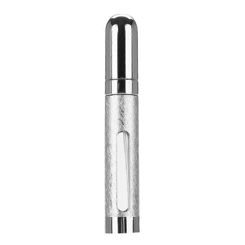 12ml Mini Empty Glass Refillable Perfume Atomizer Bottle Empty Spray Bottle for Outgoing Silver