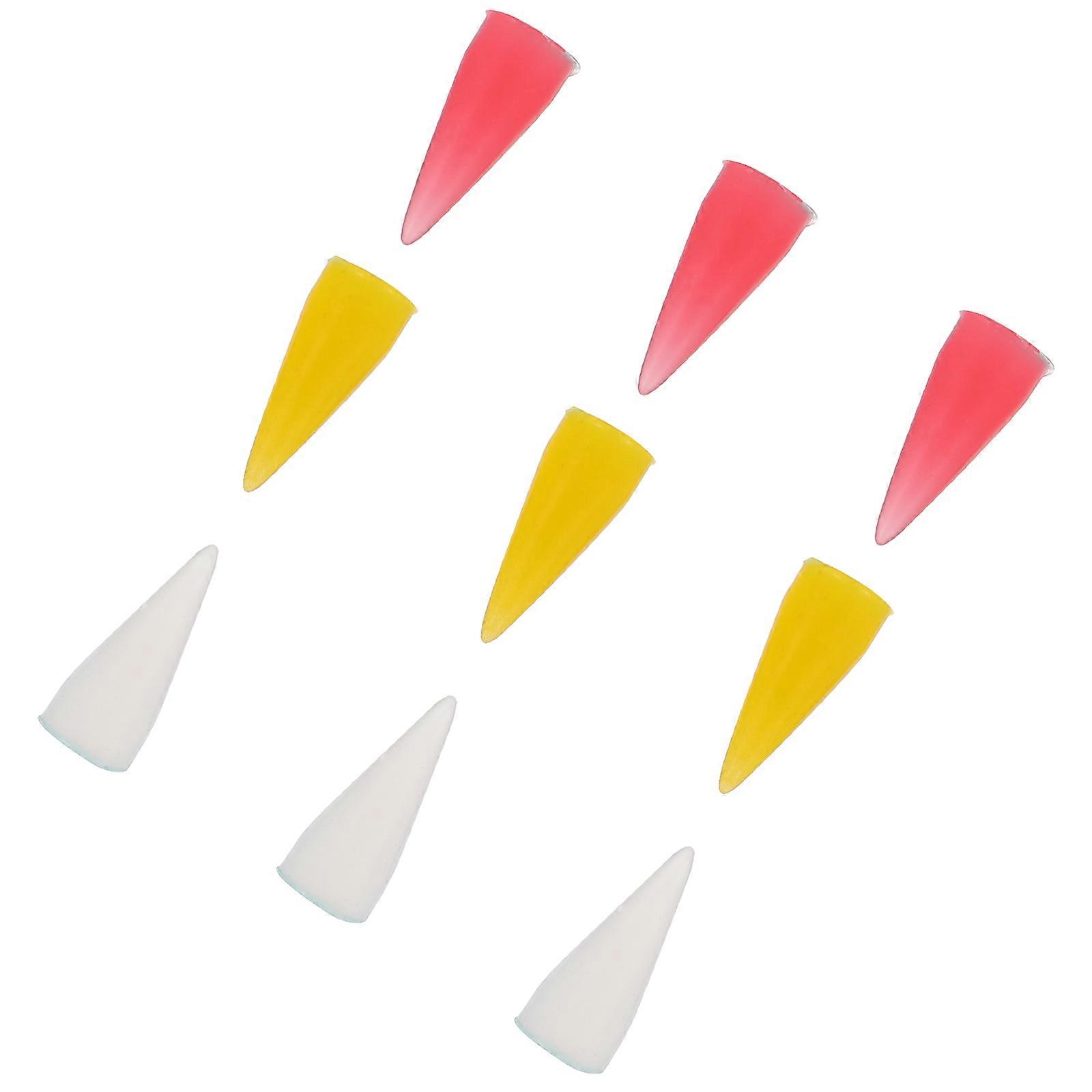 Silicone Dotting Pen with Wax Tips Replacement Head for DIY Nail Art Tools 9pcs Assorted Color
