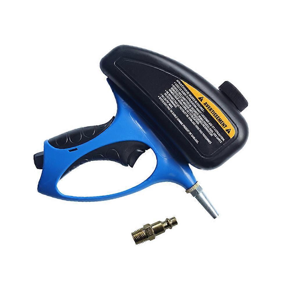 Pneumatic Sandblasting Tool 1Pc For Professionals And Home Users Compact Hand-held Design Blue High-performance ABS Material Sandblasting
