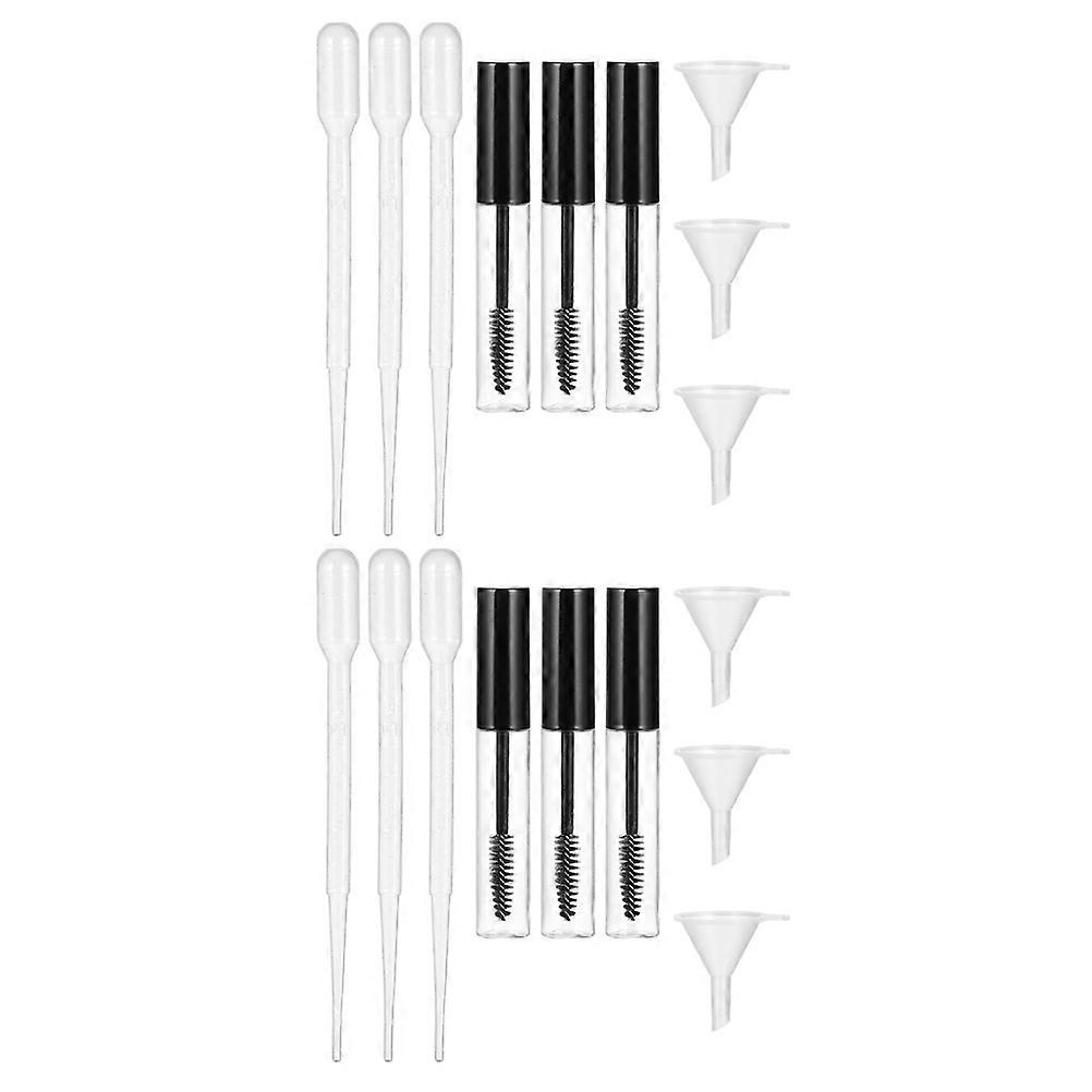 Cylindrical Empty Mascara Bottle Set with Eyelash Wand Ideal for Beauty Enthusiasts and Women in Assorted Color For Easy Application 1 Set