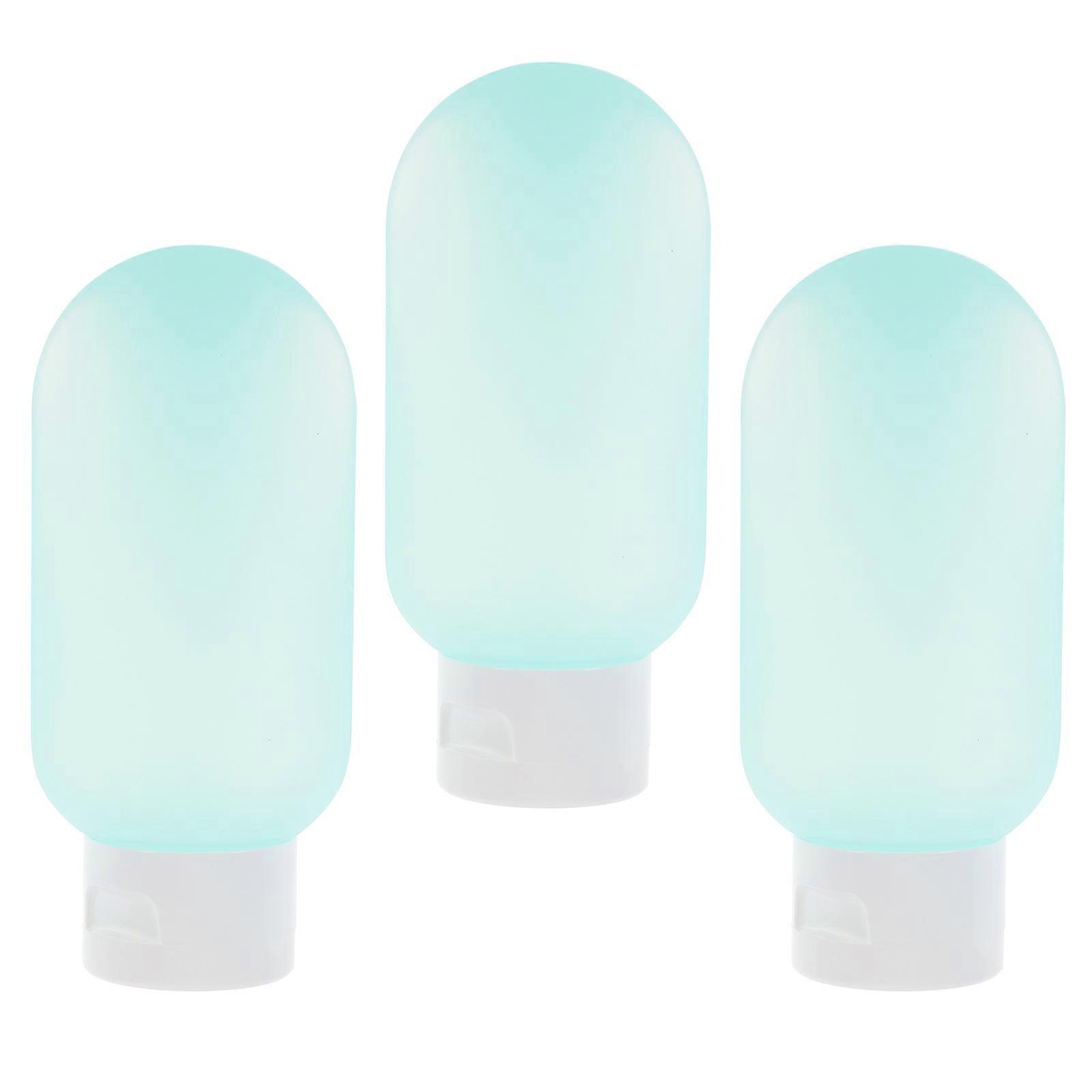 Refillable Shampoo Lotion Bottles 3Pcs Travel Size Containers For 60Ml Leak-proof Feature With Storage Bag