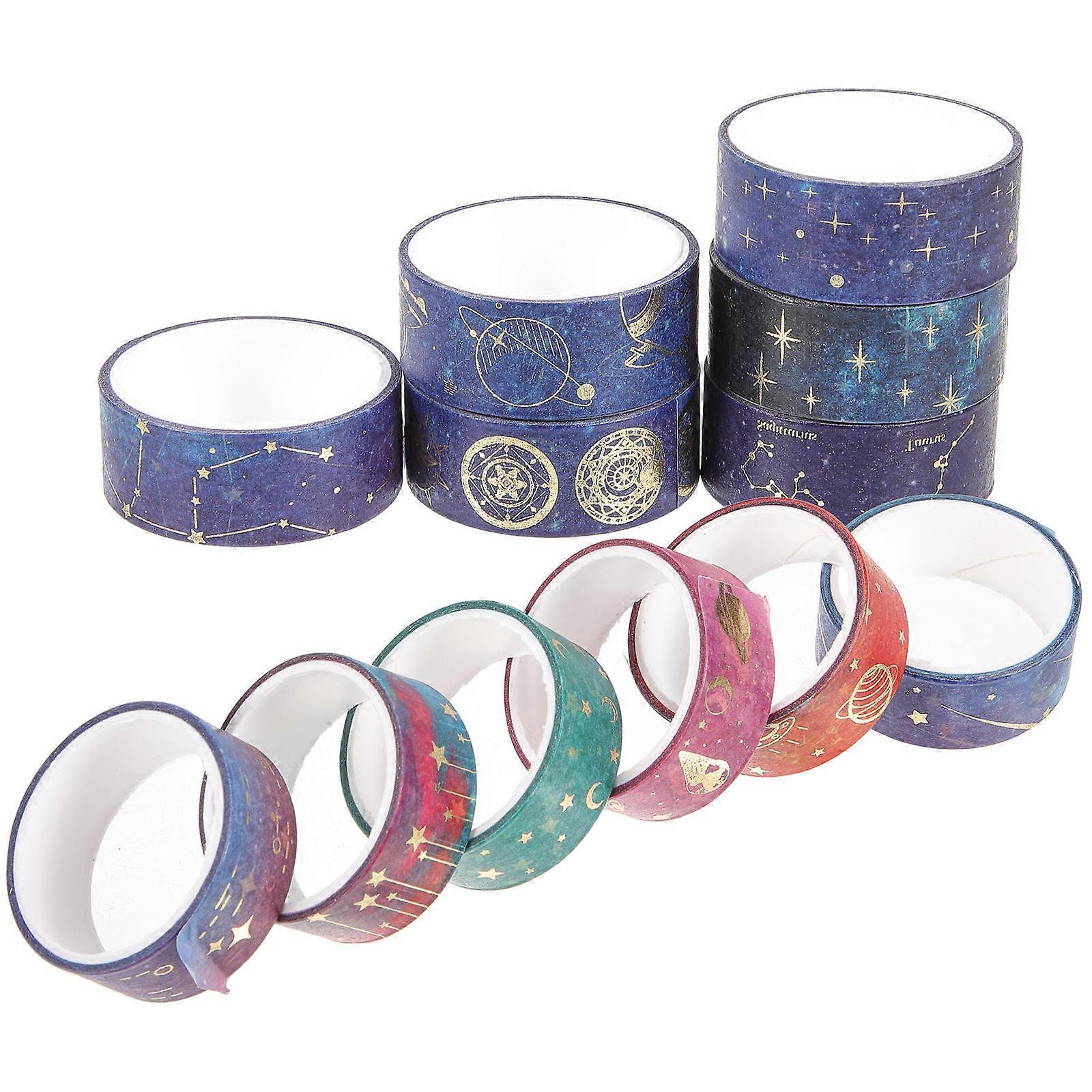12 Rolls Sky Washi Tape for Scrapbooking, DIY Crafts, Wrapping & Journaling – Creative Decorative Supplies for Imaginative Projects