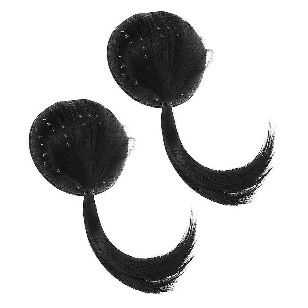 Synthetic Ponytail Extension High Crown Hair Pad Extension Seamless Design Everyday Use 30.00X15.50X12.50CM Volume Enhancer 2Pcs