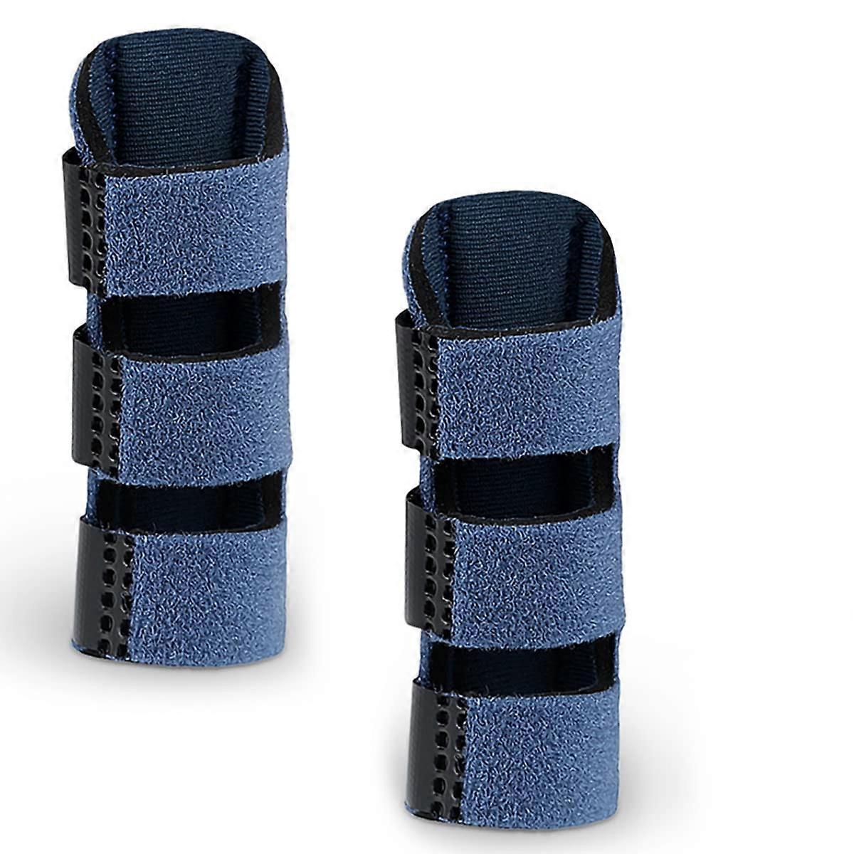 Finger Stabiliser Pack of 2, Adjustable Finger Splints and Braces for Strains, Sprains, Arthritis, and Tendinitis