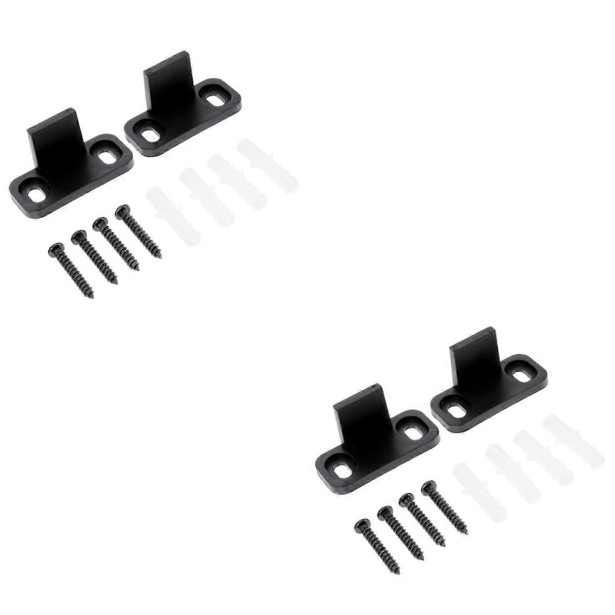 4 Sets Sliding Door Floor Track Stopper For Barn Doors Prevents Wobble Easy Install Durable Materials